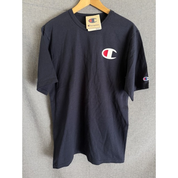 Champion Other - New Champion Heritage Tee Mens L Navy Blue Logo Cotton Short Sleeve NWT Tilleys